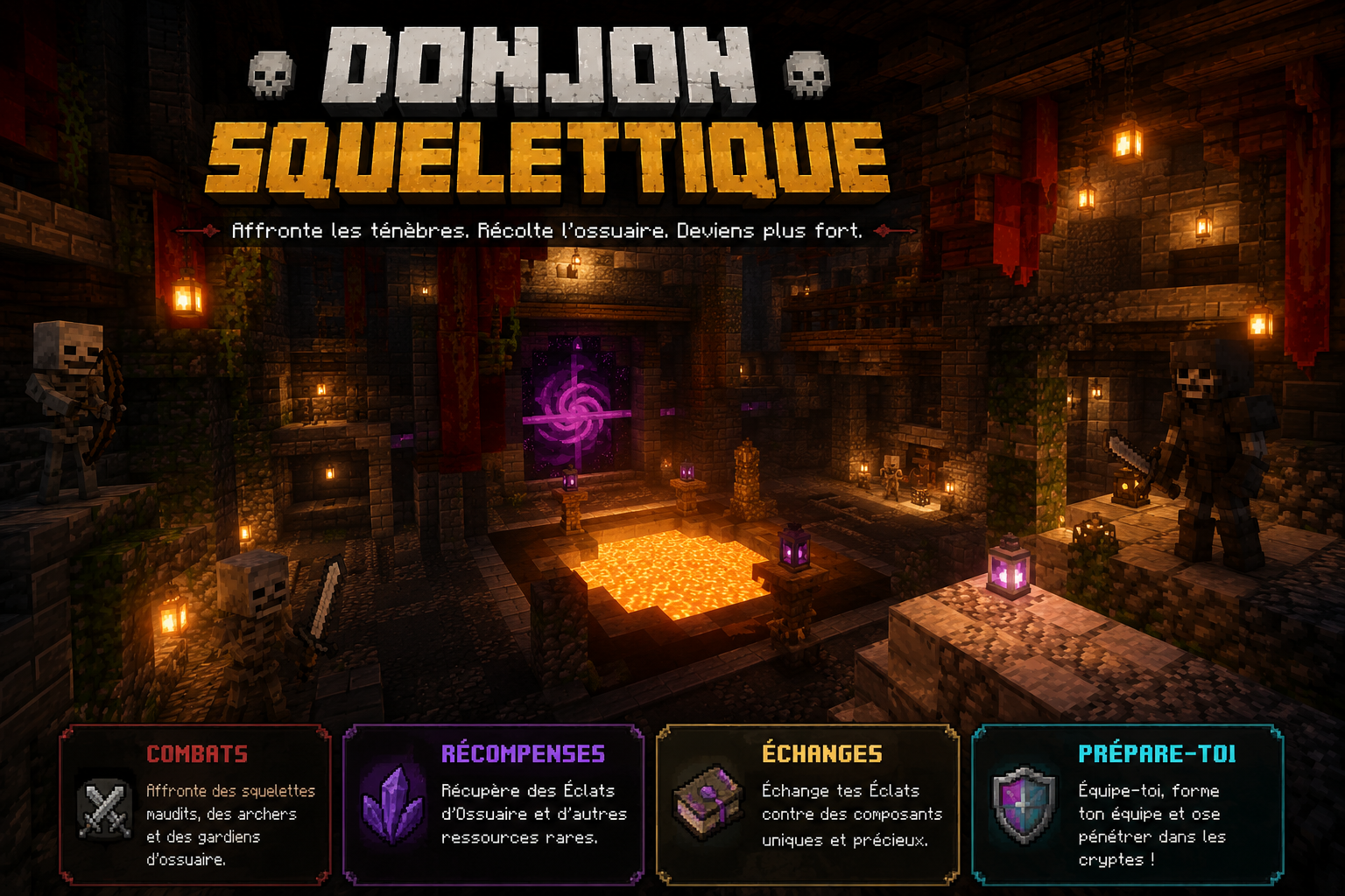 ☠ Donjon Squelettique — Les Cryptes d’Ossuaire